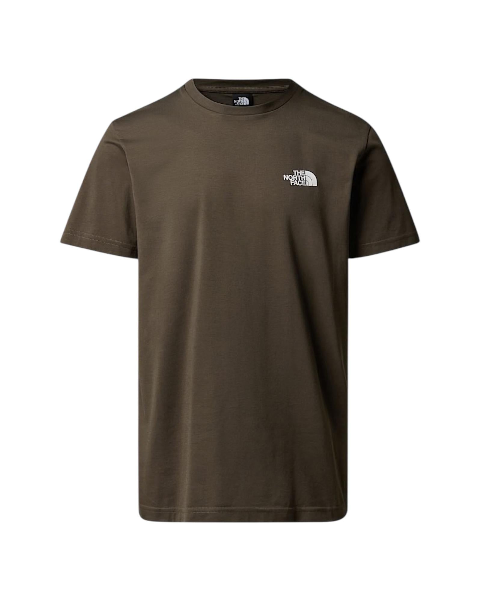 T-shirt Simple Dome Taupe green NF0A87NG NEW TAUPE GREEN THE NORTH FACE 