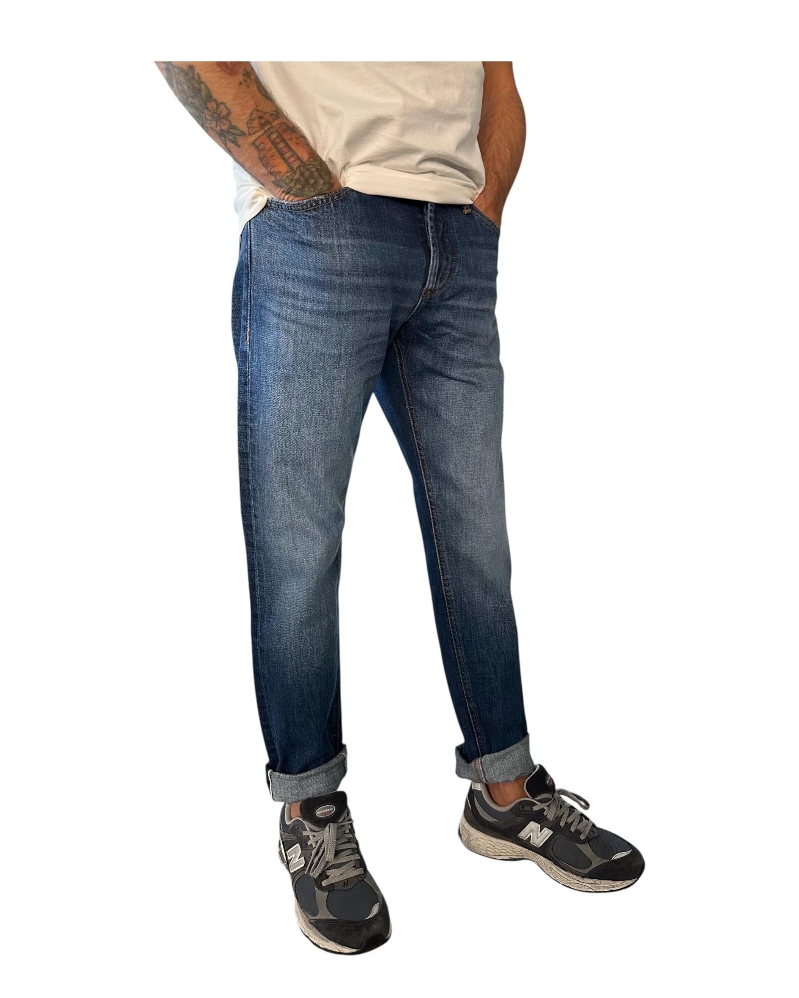 Jeans Danny regular cropped Blue denim DANNY RIGID SELVEDGE BLUE DENIM UNIFORM 