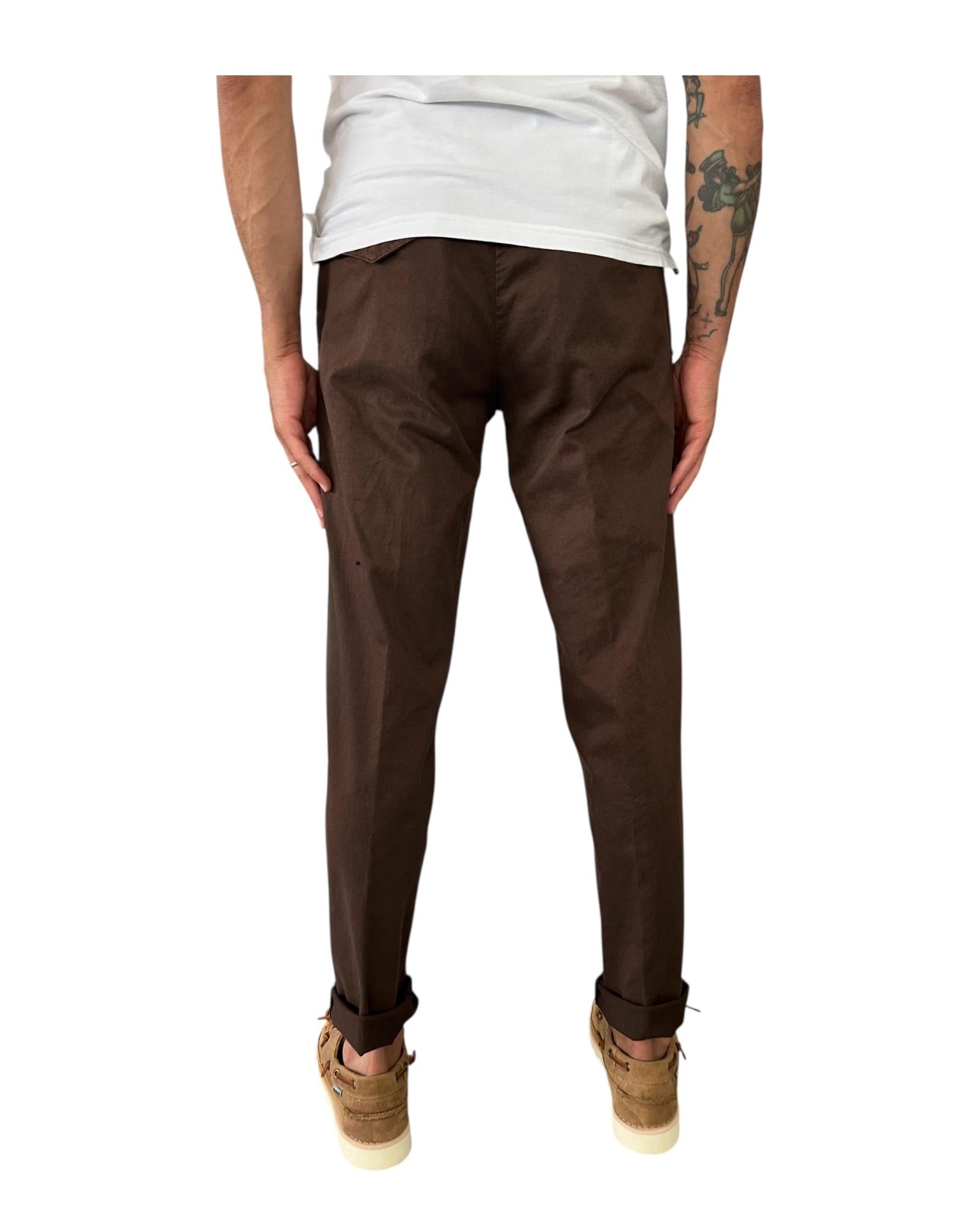 Pantalaccio in cotone Testa di moro 25WSU66273 81 WHITESAND 