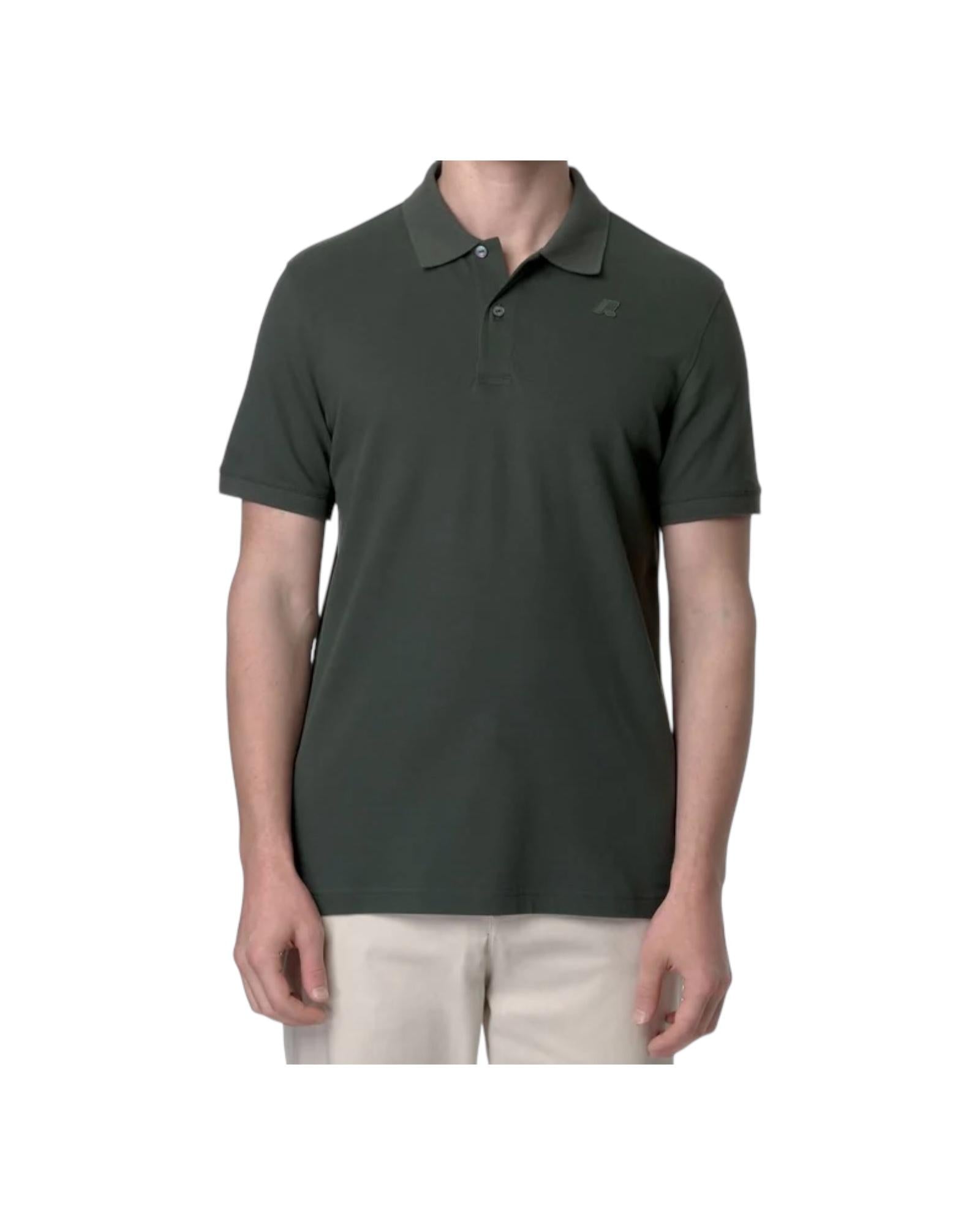 Amedee Pique tinta unita green blackish K5127BW WMR K-WAY 