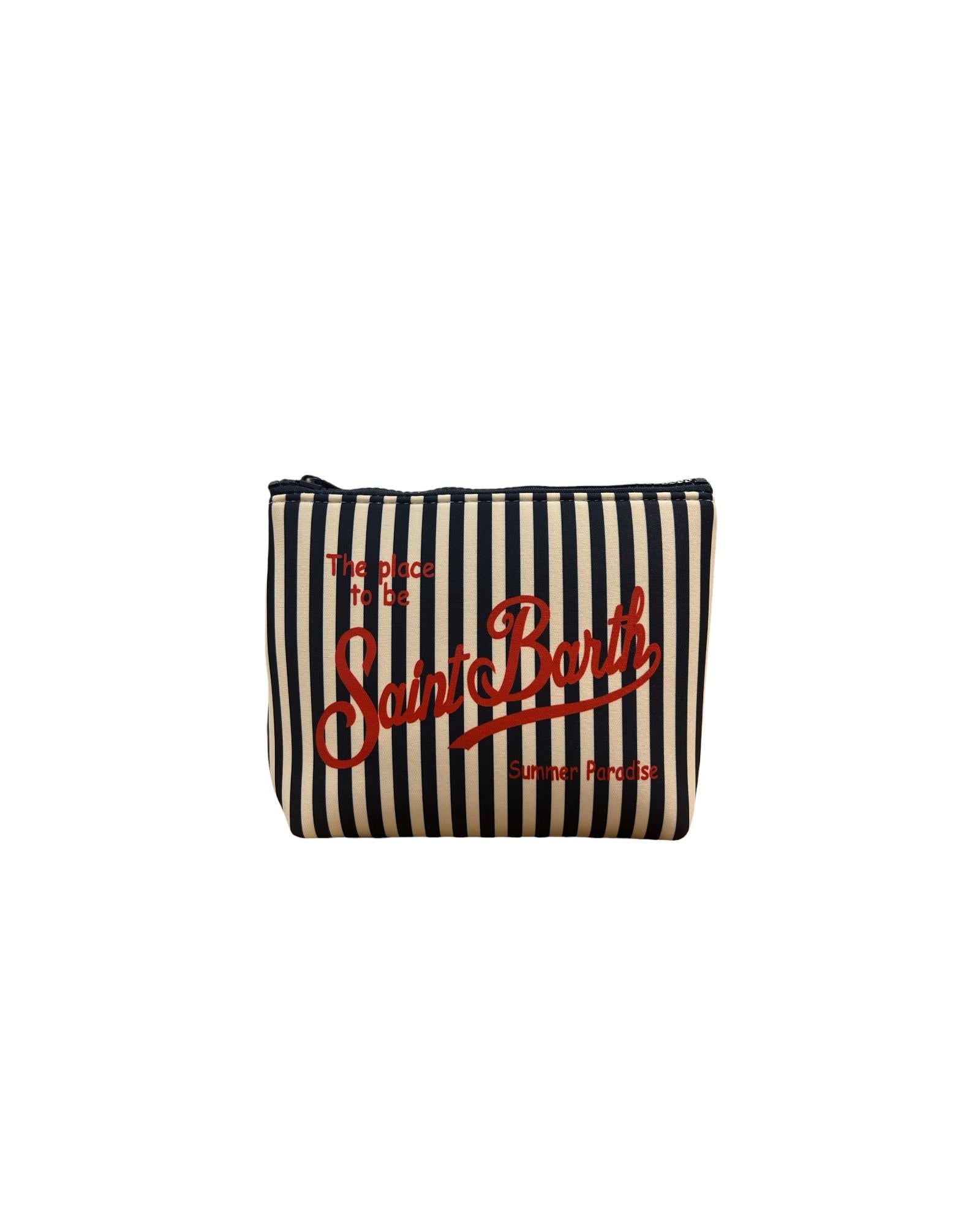 Pochette Aline a righe Blu ALIN001 07714L MC2 SAINT BARTH 