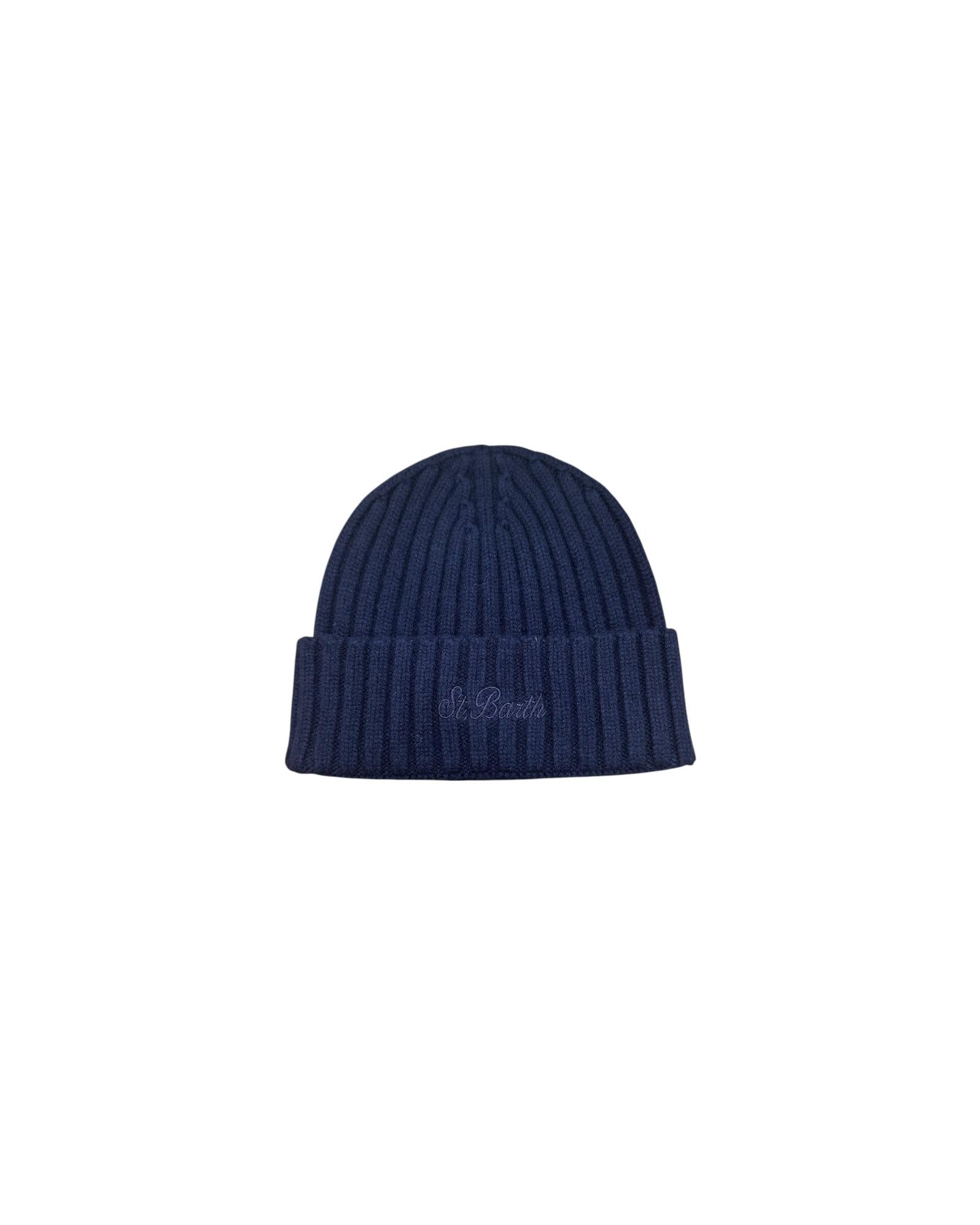 Cappello Wengen in lana merino Blu WENG027 00063I MC2 SAINT BARTH 