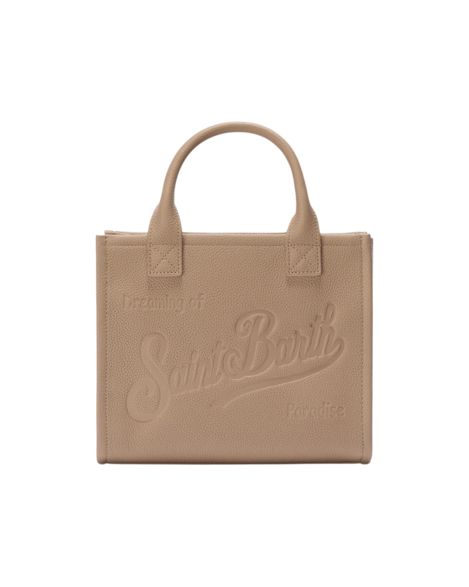 Borsa Vanity Midi in pelle martellata Tortora VANMD001 00531I MC2 SAINT BARTH