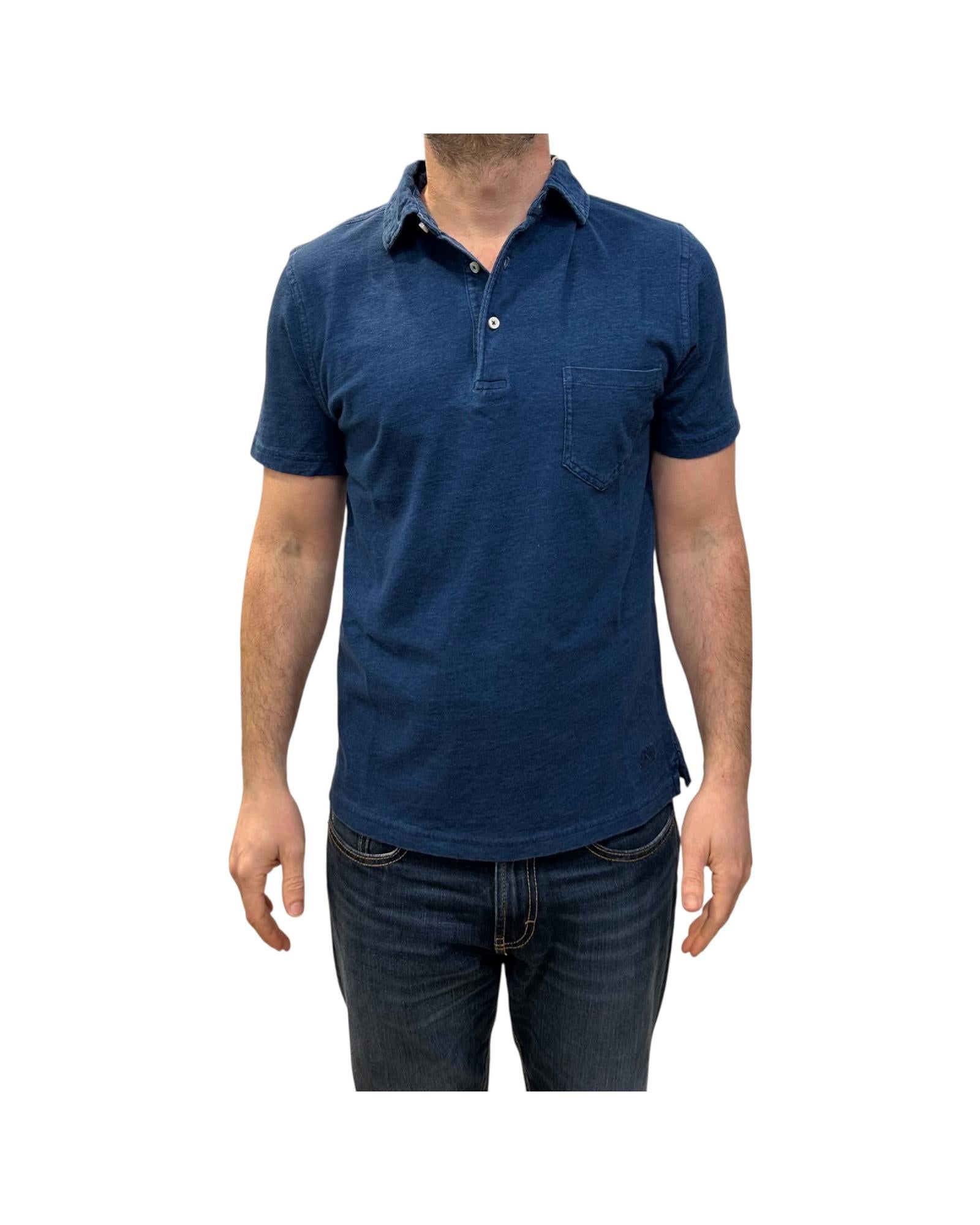 Polo Uomo Cape Cod Indigo Jersey 2010 INDIGO BLEACH BL'KER 