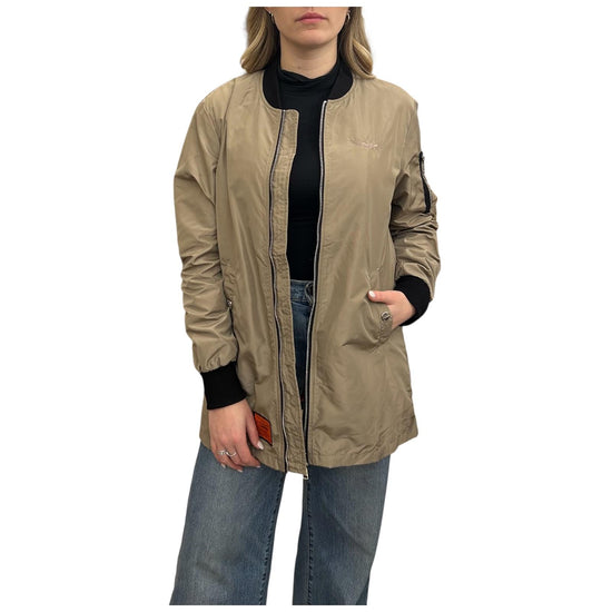 Giubbino Bomber Taupe media lunghezza BWMA103B6 TAUPE BOMBERS ORIGINAL 