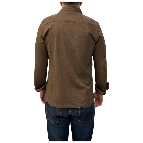 Camicia uomo Seaport fiammata Brown 6503 BROWN BL'KER 