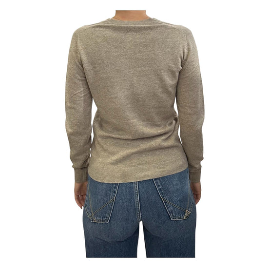 Maglione scollo a V Sabbia 97621 044 CAVALIERI MILANO 