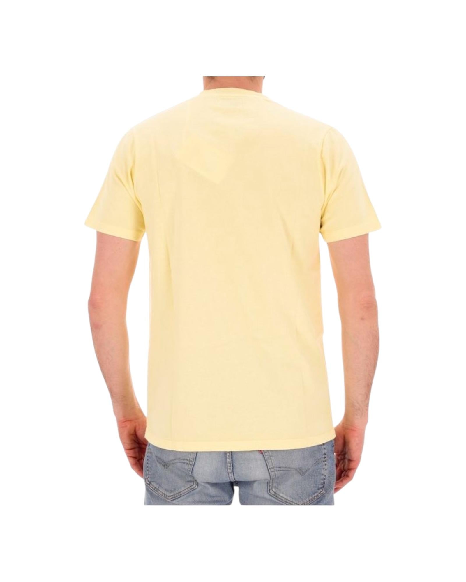 T-shirt pocket in jersey di cotone,lemon. RRU90048CA160111 C0359 ROY ROGER'S 