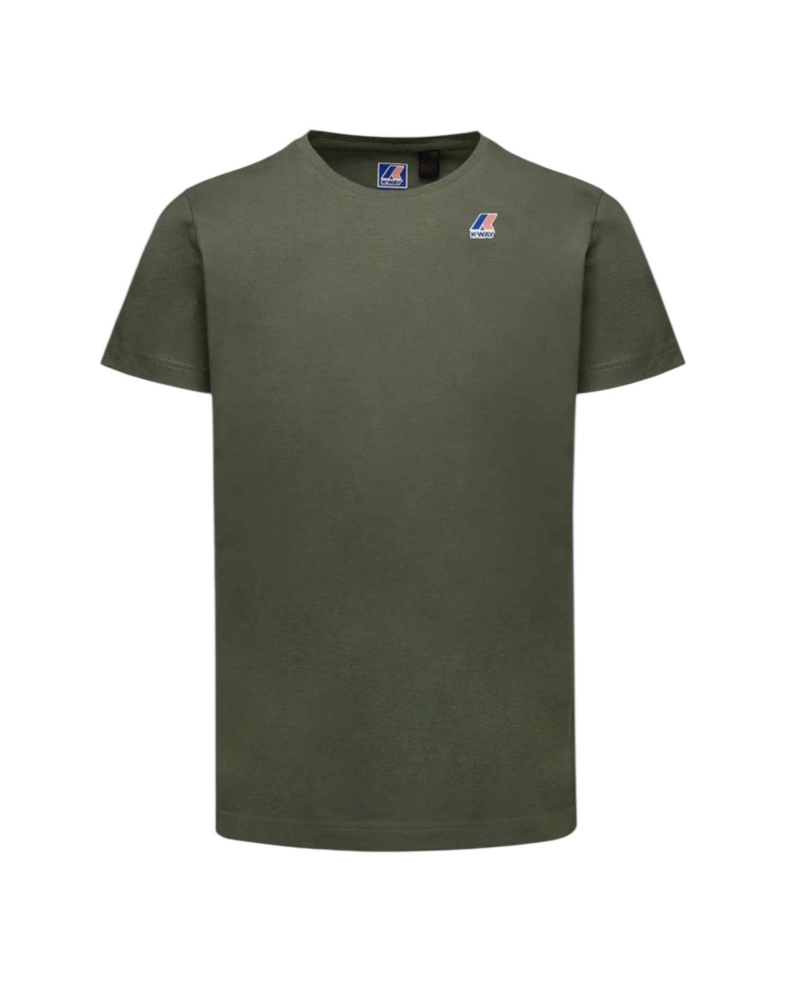T-shirt Le Vrai Edouard, green blackish. K007JE0 WMR K-way 