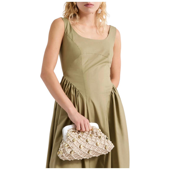 Pochette in rafia con intreccio FASCIA 003 MARELLA 