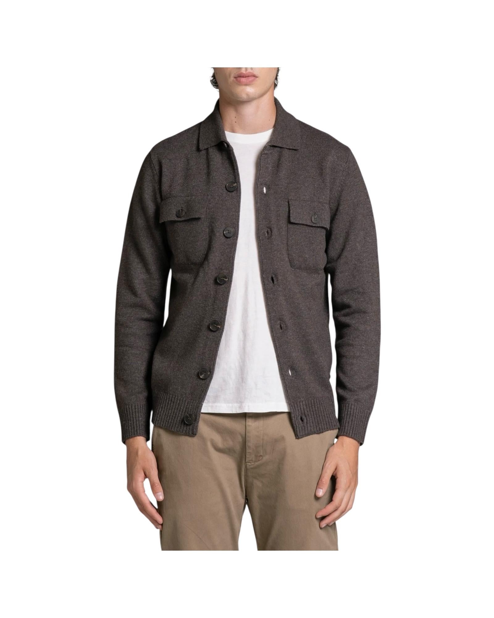 Overshirt in lana Brown ZACK WN8C29 IMPURE 