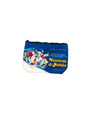 Pochette Aline con stampa Vacanze di Natale Velluto