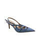 Slingback scamosciata carta da zucchero.