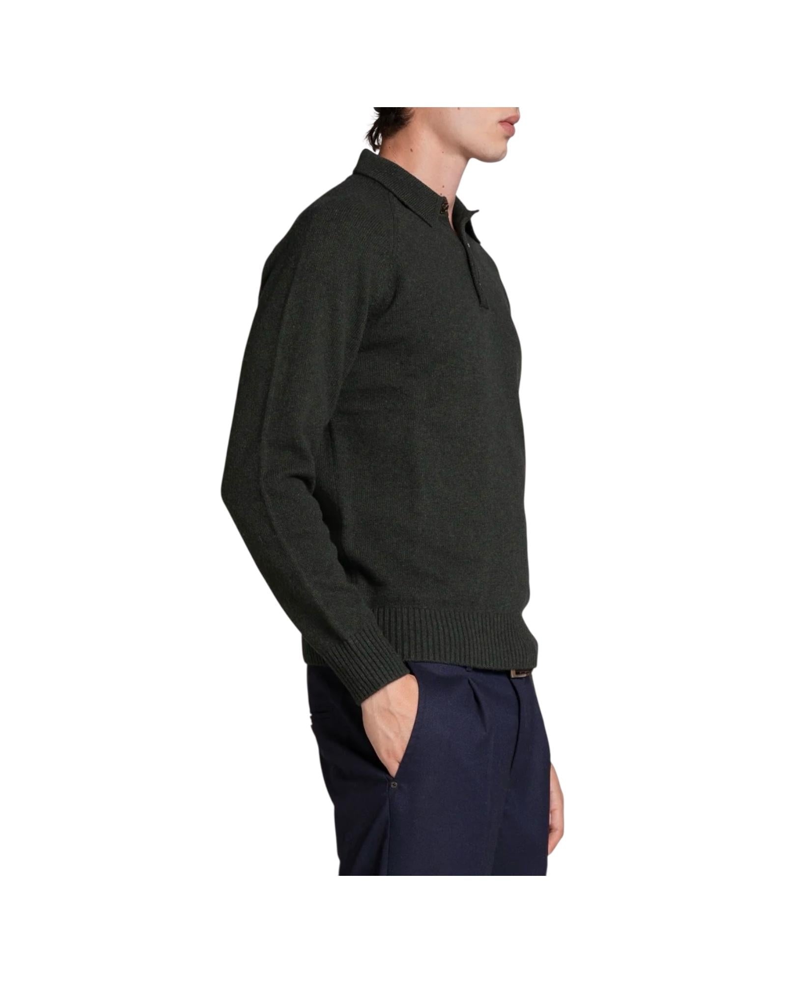 Polo in lana Dark green COLIN WN8C04 IMPURE 
