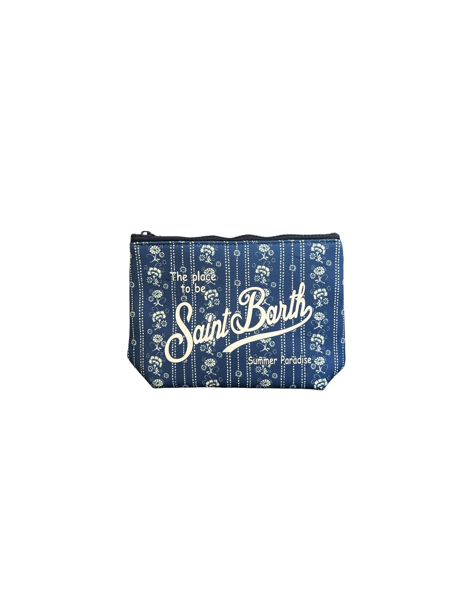Pochette Aline stampa all over Blu ALIN001 00487L MC2 SAINT BARTH 