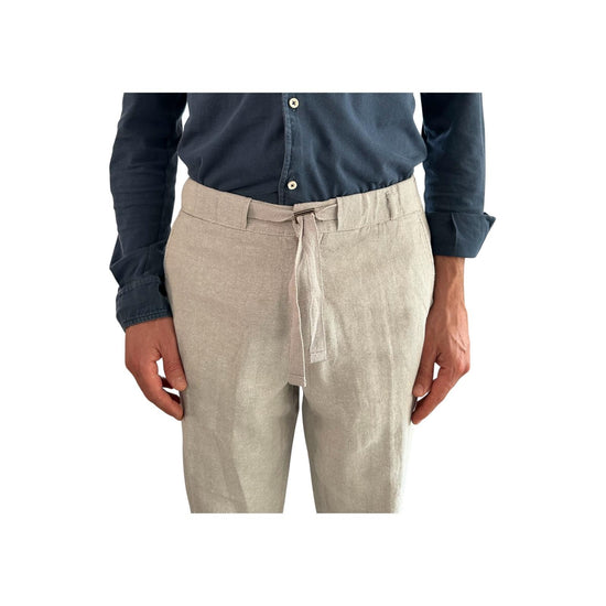Pantalone misto lino Light Grey AU25S31PA PA1432 LIGHT GREY ALLEY DOCKS 
