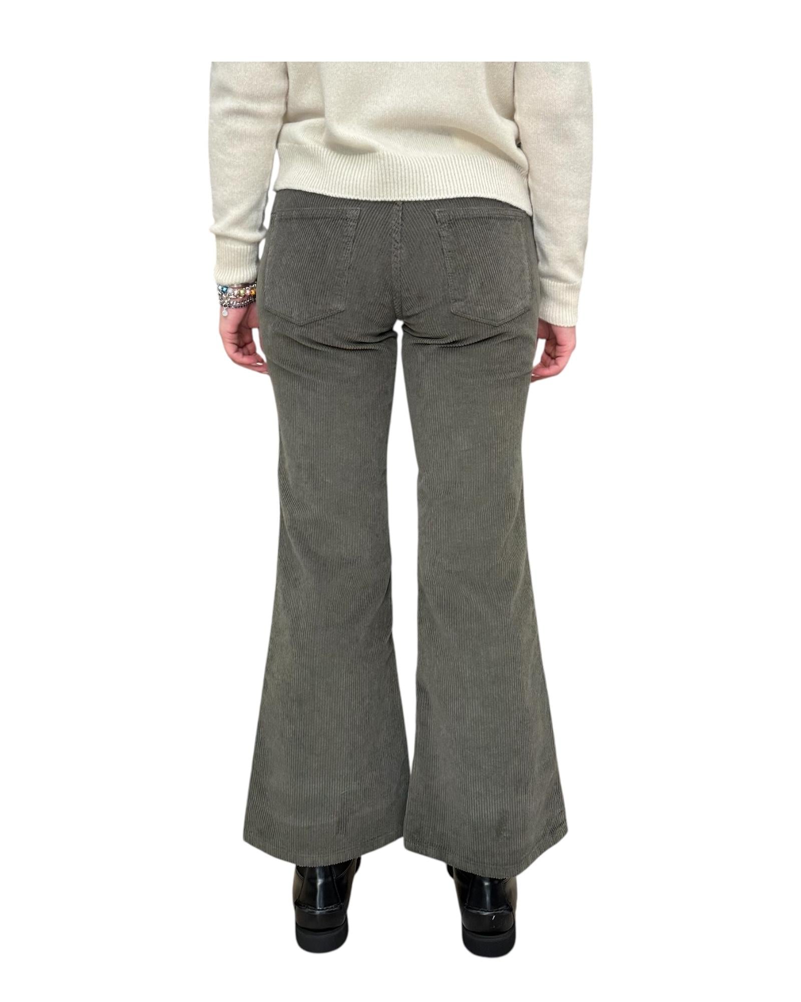 Pantalone Bellona in velluto Militare BELLONA 5 MILITARE God save denim 