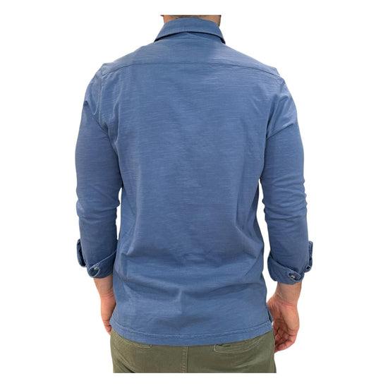 Camicia uomo Seaport fiammata Royale 6503 ROYALE BL'KER 