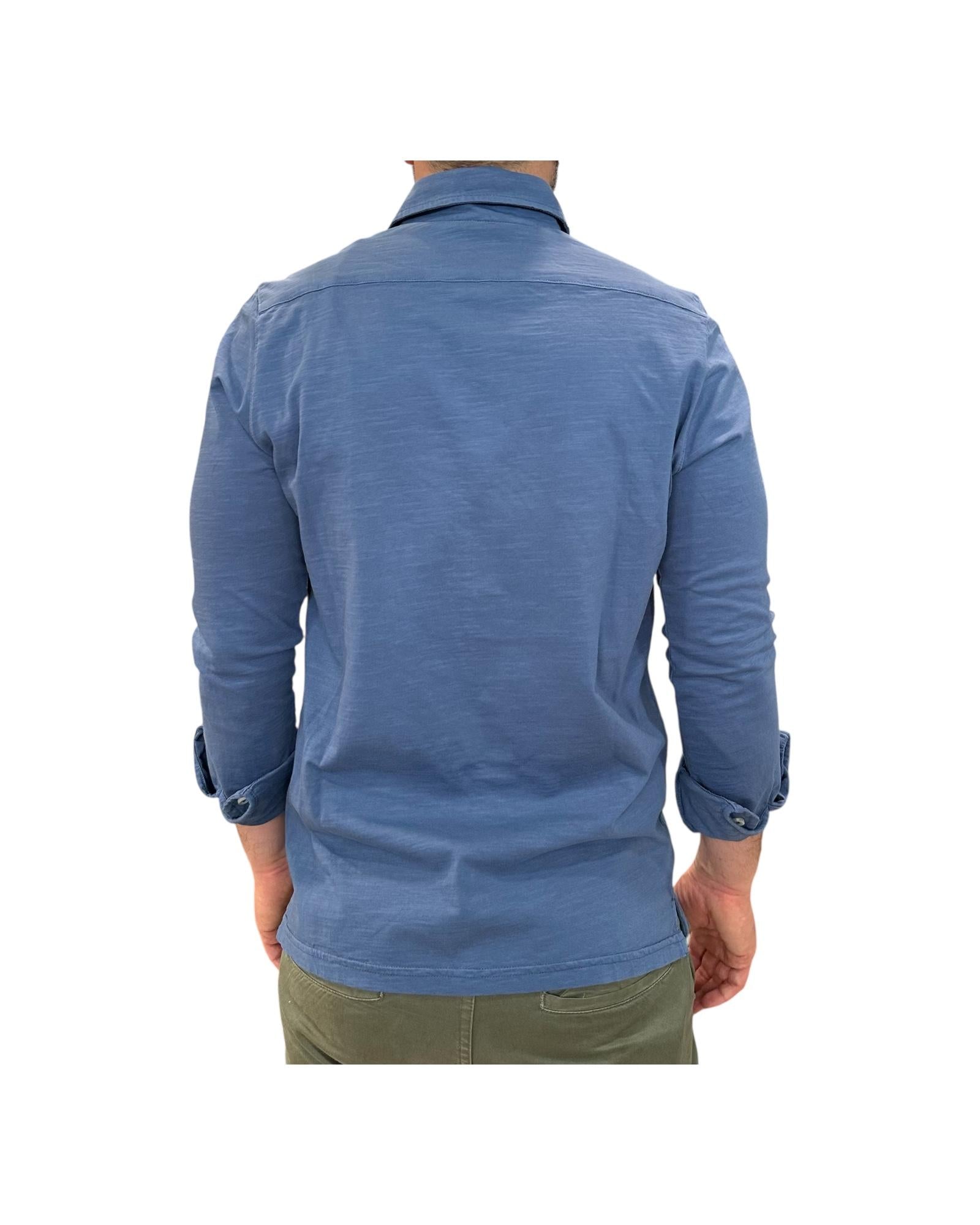 Camicia uomo Seaport fiammata Royale 6503 ROYALE BL'KER 