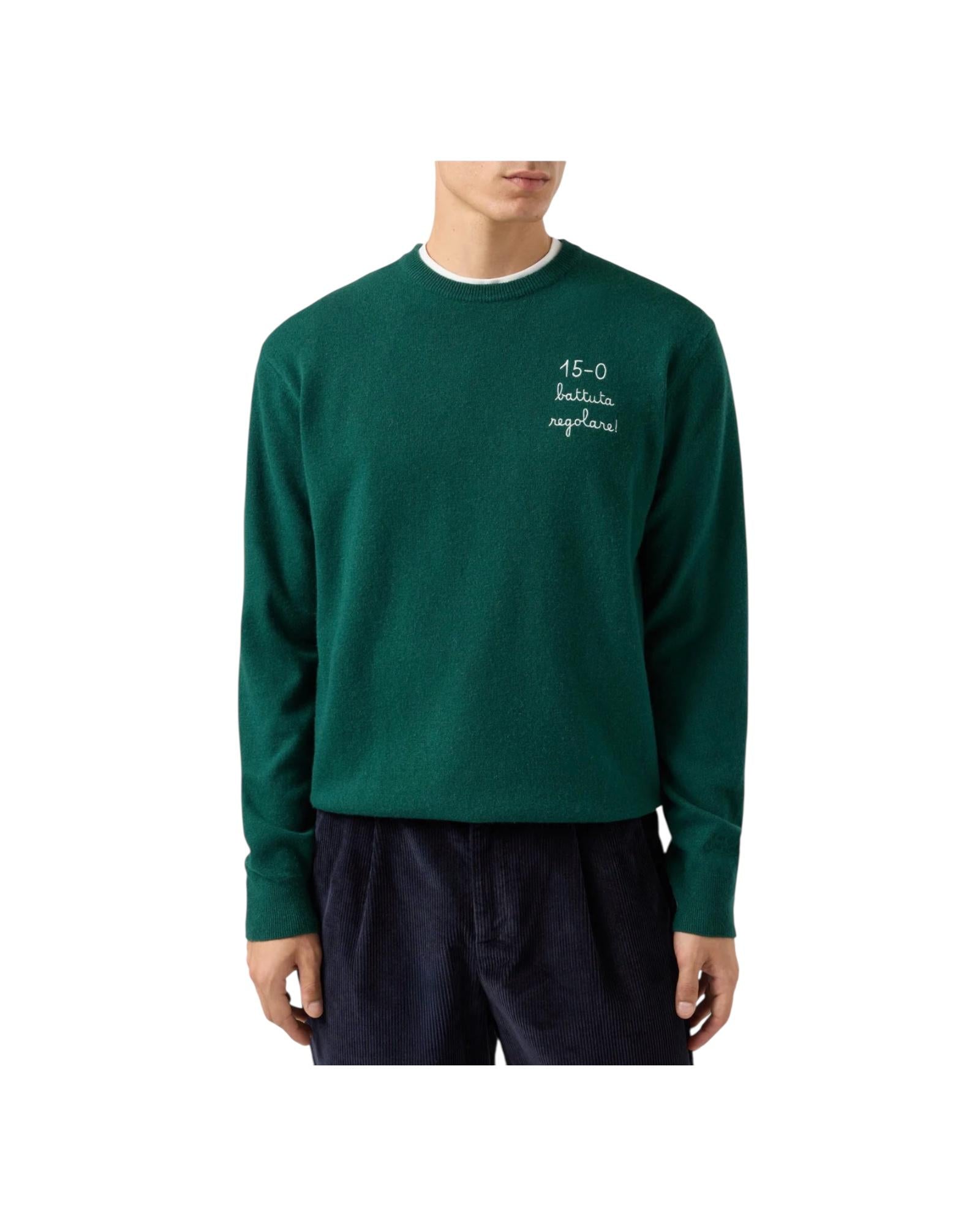 Maglione girocollo Heron Light con ricamo 15/0 battuta regolare! HER0024 03403I MC2 SAINT BARTH 