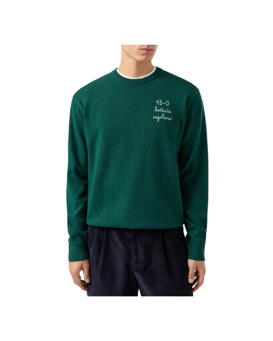 Maglione girocollo Heron Light con ricamo 15/0 battuta regolare! HER0024 03403I MC2 SAINT BARTH 