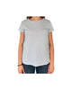 T-Shirt donna in cotone azzurro
