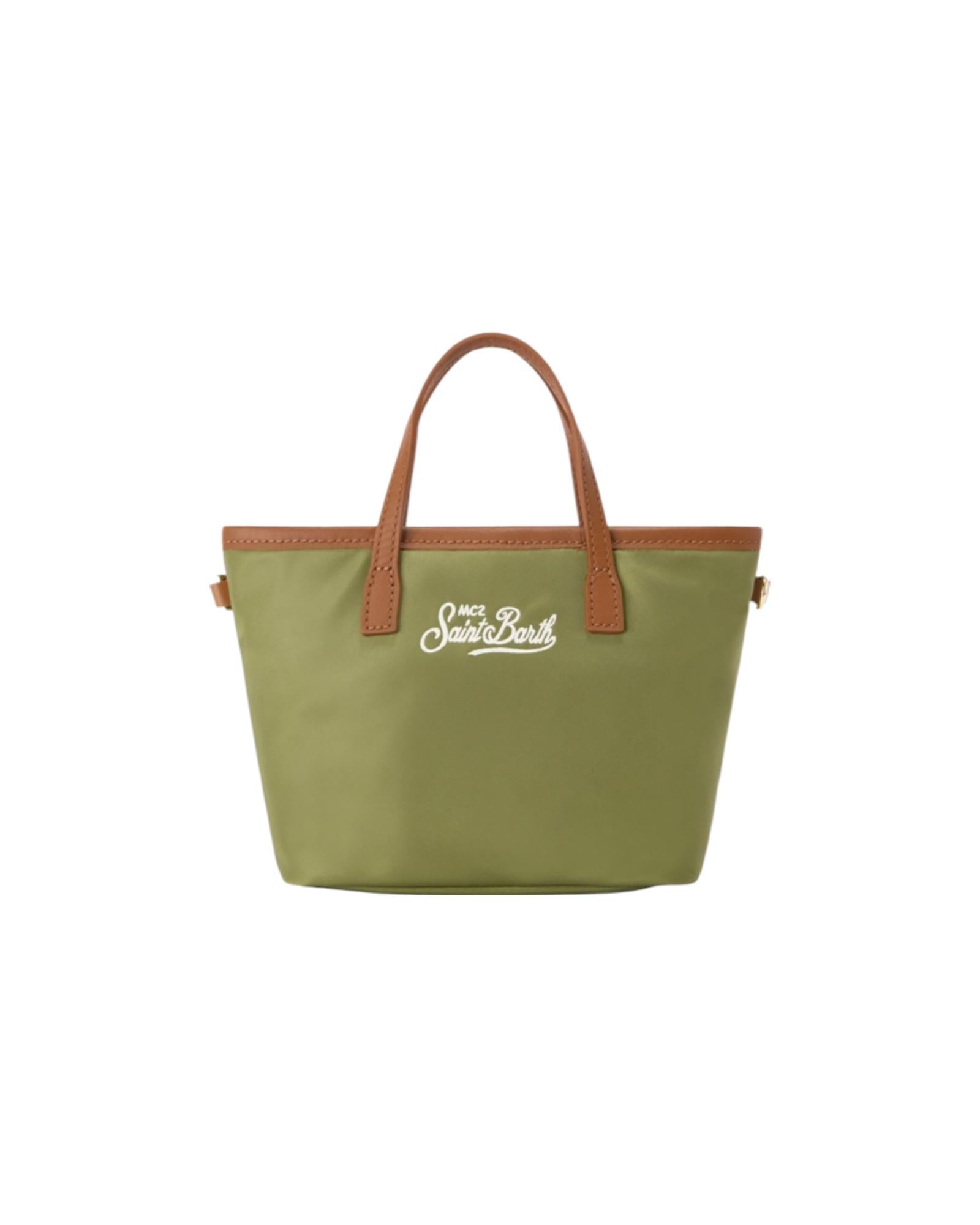 Borsa City Mini in nylon Verde Militare CB0005 00219L MC2 SAINT BARTH 