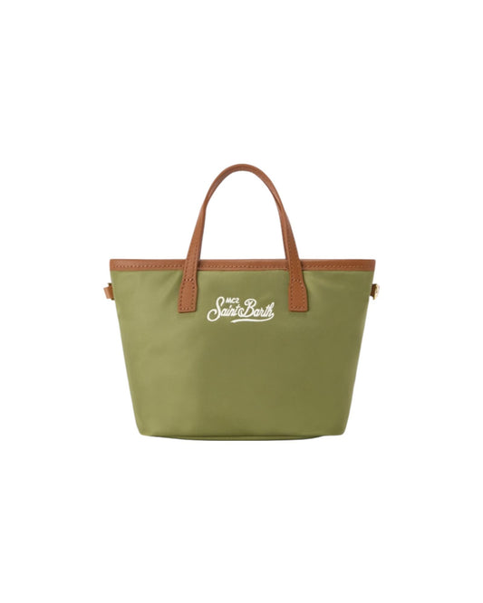 Borsa City Mini in nylon Verde Militare CB0005 00219L MC2 SAINT BARTH 