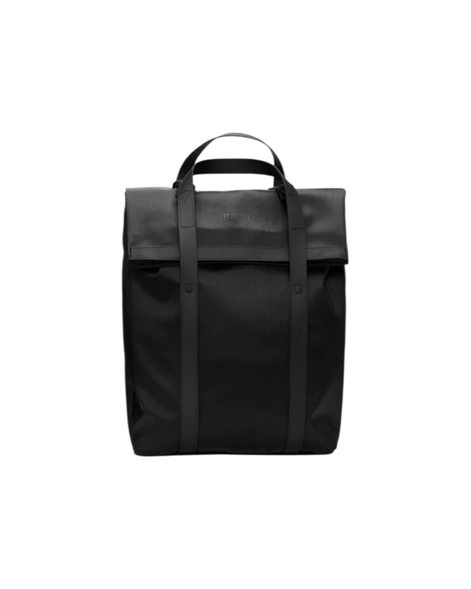 2 Way Tote Backpack Black grain RA12940 BLG RAins