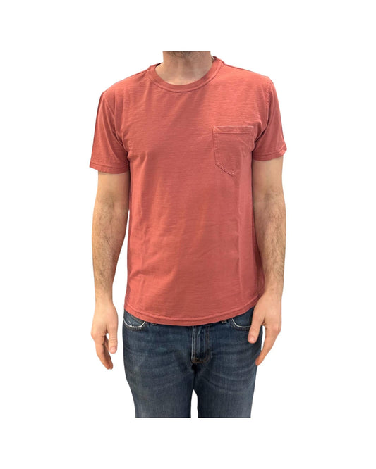 T-shirt Uomo Casco Bay Fiammata Faded red 1001 FADED RED BL'KER 