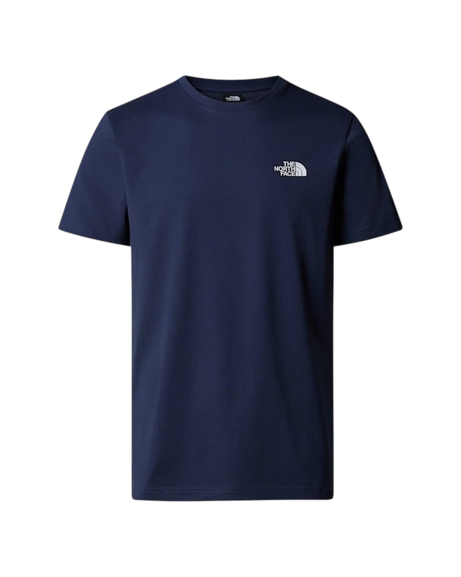 T-shirt Simple Dome Summit navy NF0A87NG SUMMIT NAVY THE NORTH FACE 