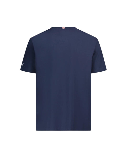 T-shirt Blu in cotone con taschino BLA0001 04229L MC2 SAINT BARTH 