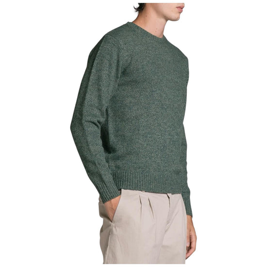 Maglione in moulinè Dark green DUKE WN7C04 IMPURE 