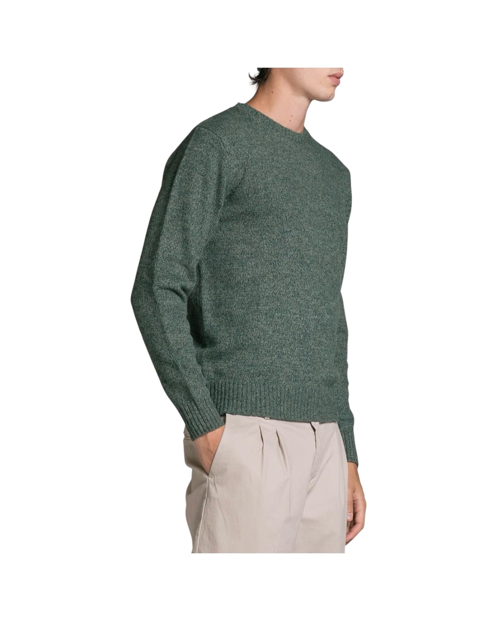 Maglione in moulinè Dark green DUKE WN7C04 IMPURE 
