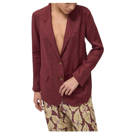 Blazer in lino Merlot MSM DG6211 MERLOT OTTOD'AME 