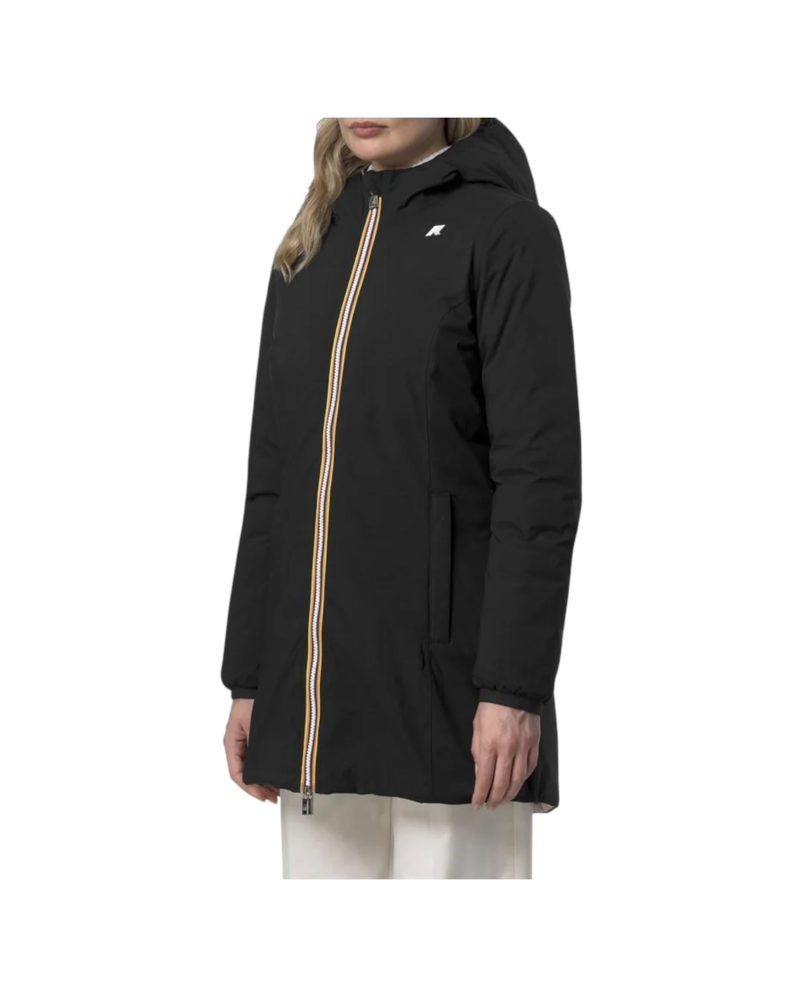Giacca reversibile da donna Black pure Beige cashmere K8134CW BC9 K-way 
