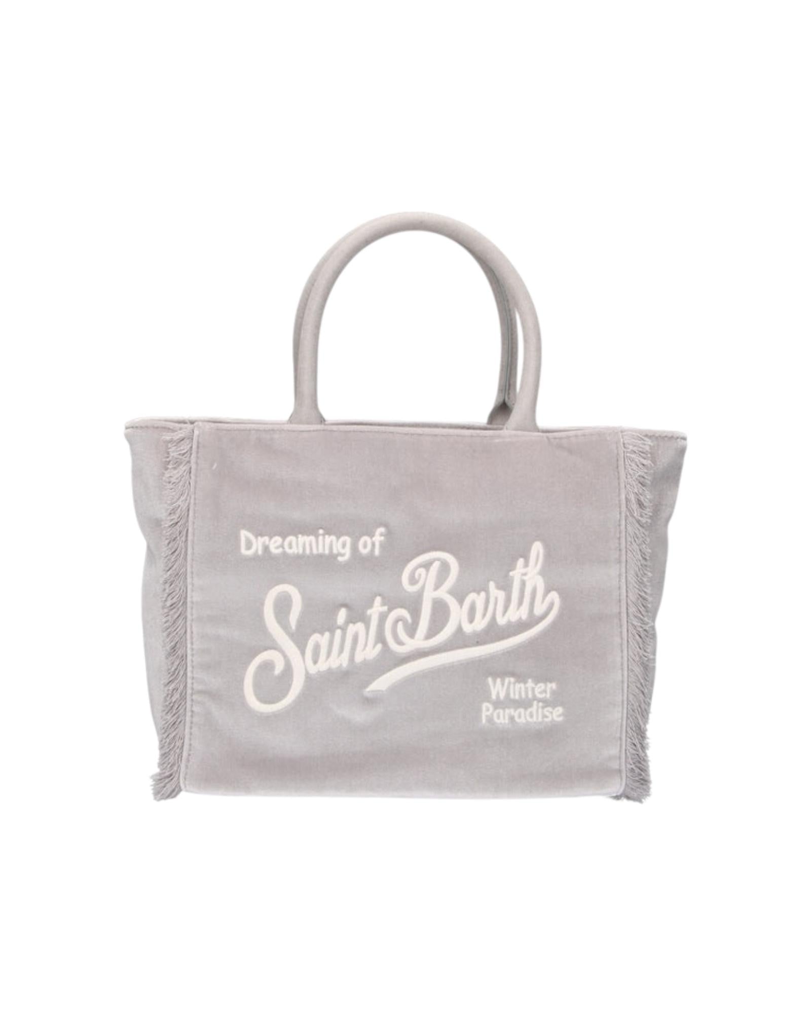 Borsa Colette velvet Argento COL0038 00265I MC2 SAINT BARTH 