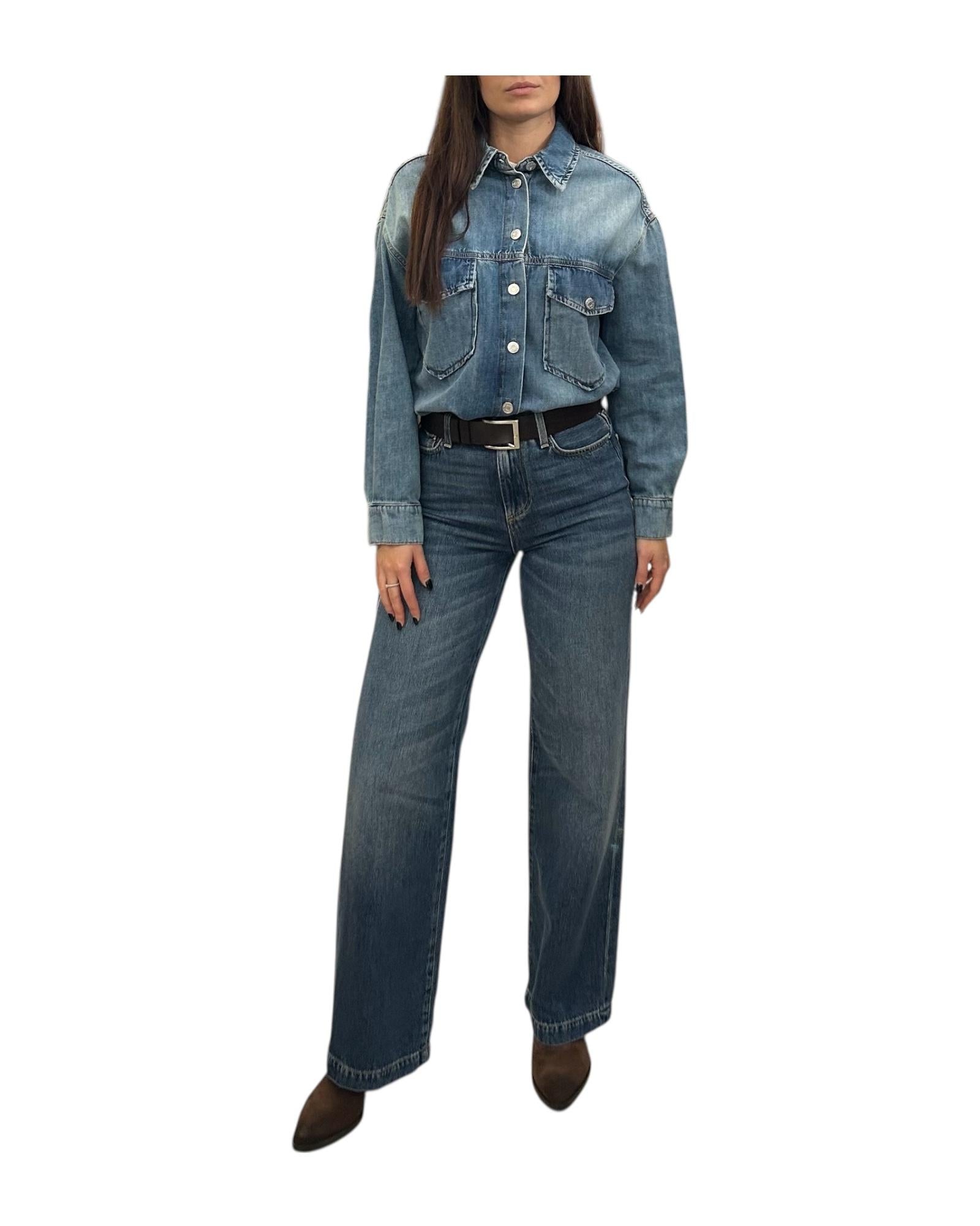 Camicia in cotone Denim CGZ P073 DENIM haveone 