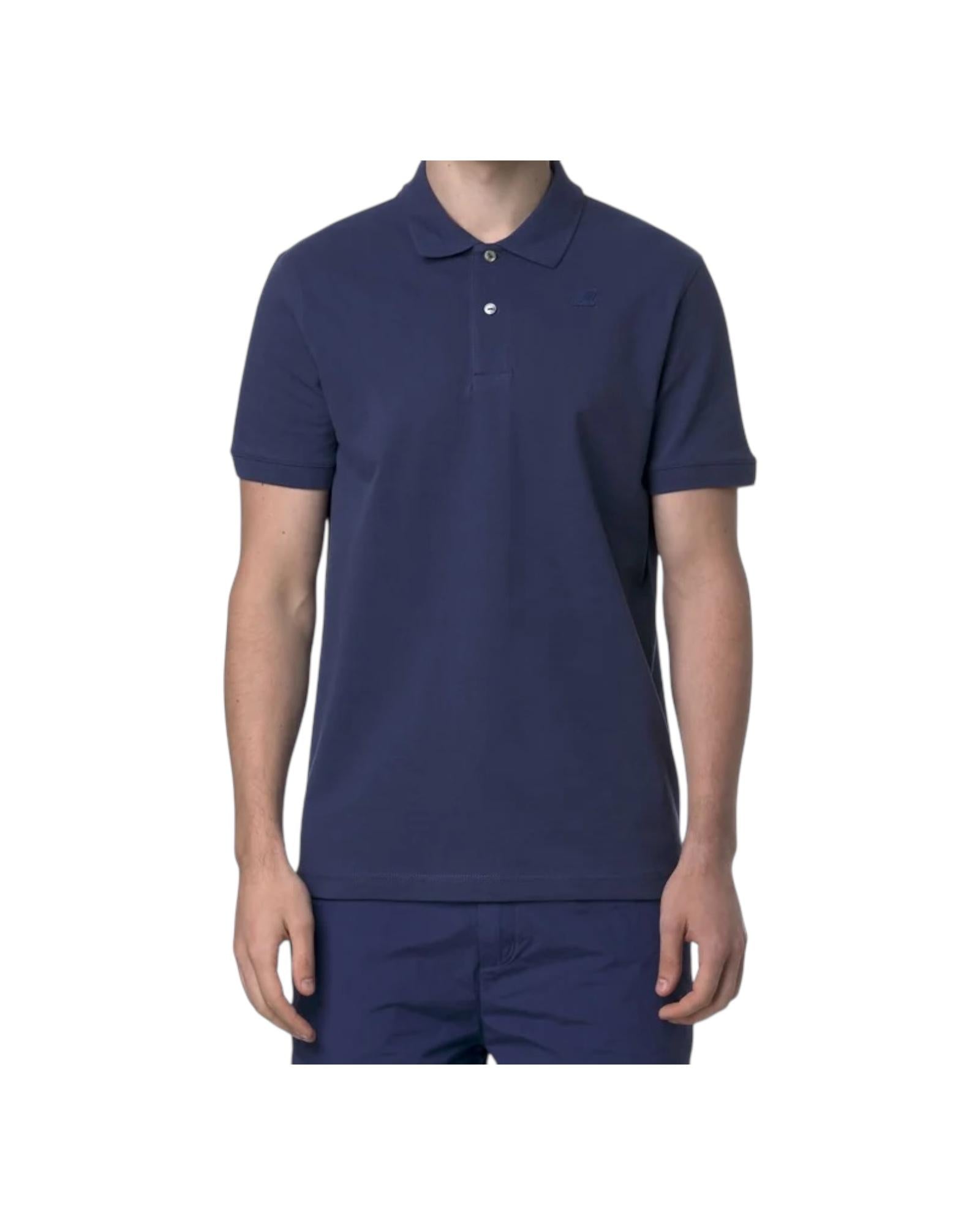 Amedee Pique tinta unita blue deep cobalt K5127BW 867 K-WAY 