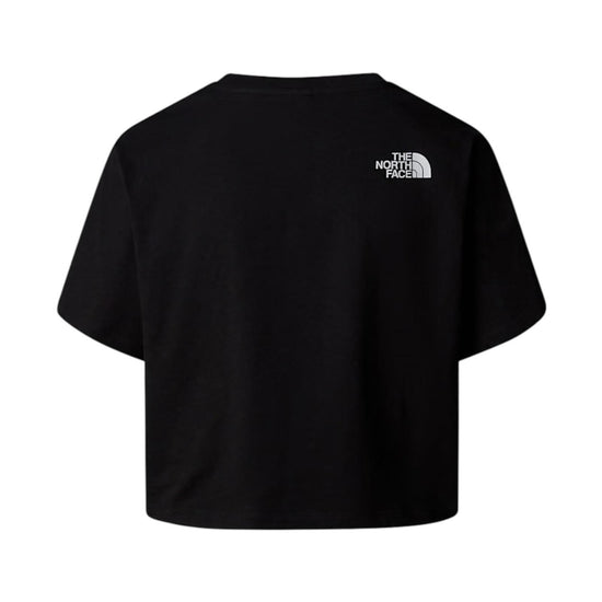 T-shirt Crop Simple Dome Black NF0A87U4 BLACK THE NORTH FACE 
