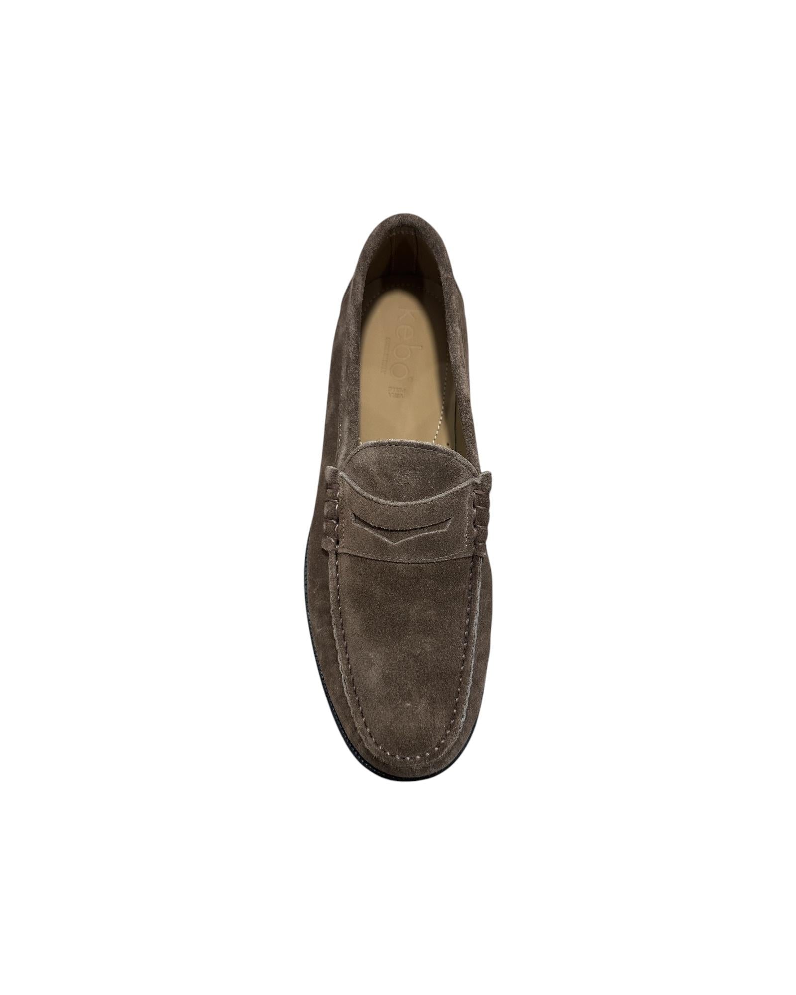 Mocassino in pelle scamosciata Tabacco SBG1015 TABACCO KEBO 