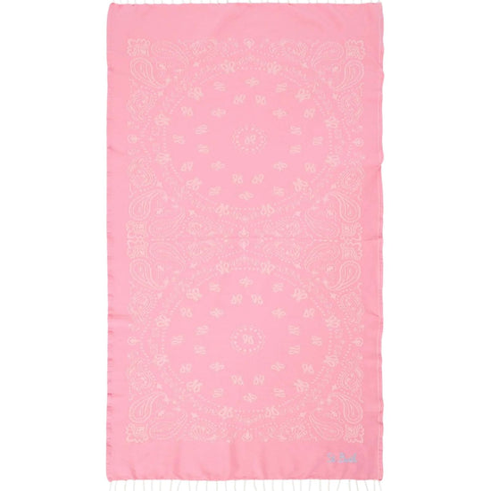 Telo mare in cotone jacquard con fantasia Bandana Rosa FOUT009 02704L MC2 SAINT BARTH 