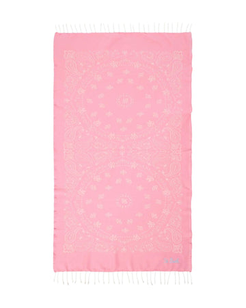 Telo mare in cotone jacquard con fantasia Bandana Rosa FOUT009 02704L MC2 SAINT BARTH 