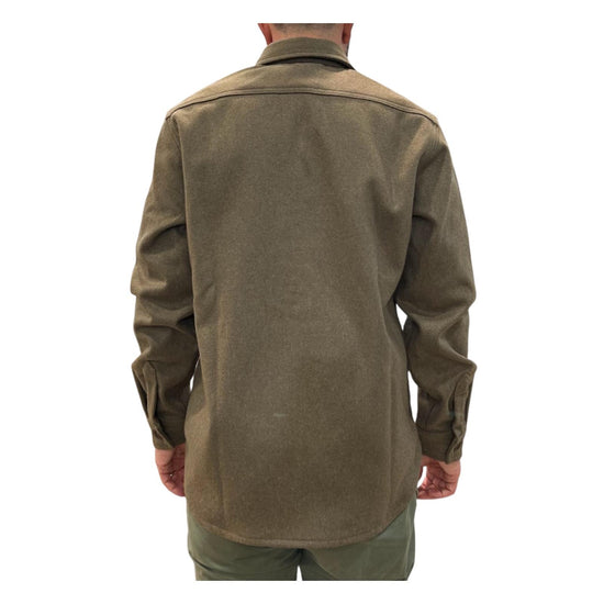 Camicia in lana Olive green 202NIXON OLIVE GREEN CHESAPEAKE'S 
