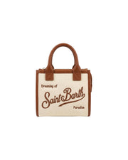 Borsa Vanity Mini in canvas e pelle