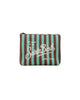 Pochette Aline in spugna con motivo a righe