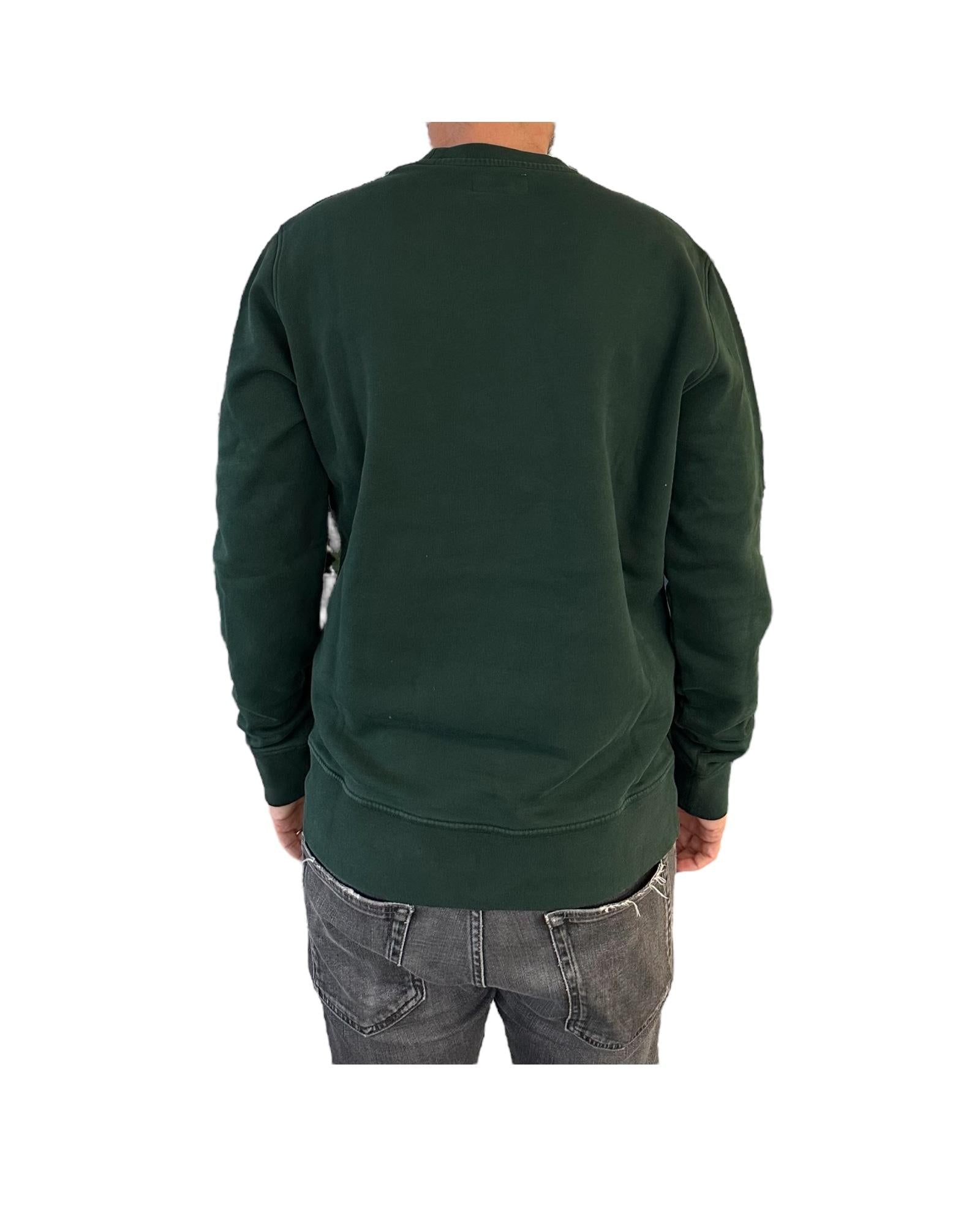 Felpa girocollo pocket University green RRU90098CN67XXXX C0127 ROY ROGER'S 