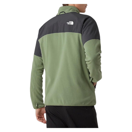 Pile pesante con cerniera integrale Glacier Bark mist NF0A89JG BARK MIST THE NORTH FACE 