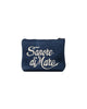 Pochette Aline denim con stampa