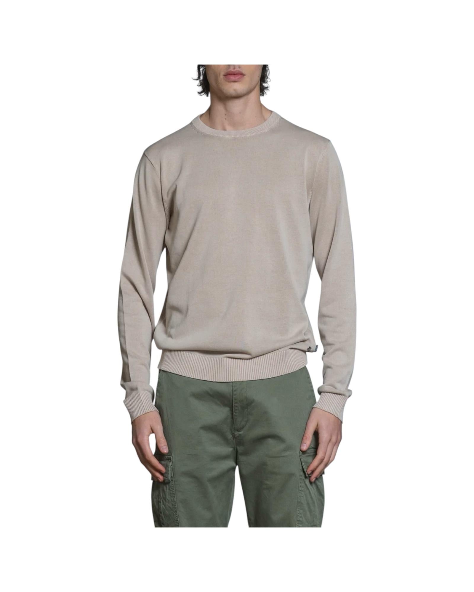 Maglione Acid wash Ecru LORIS CTNC56 IMPURE